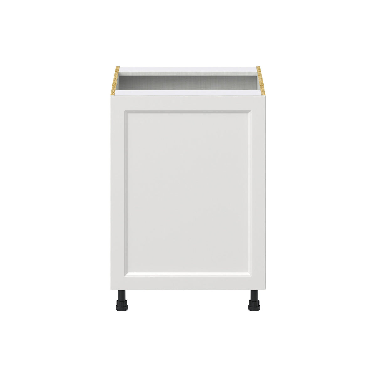 Hugo&Borg Riviera 24-in W x 34.5-in H x 24-in D Bright White Sink Base Fully Assembled Cabinet (Recessed Panel Shaker Style)