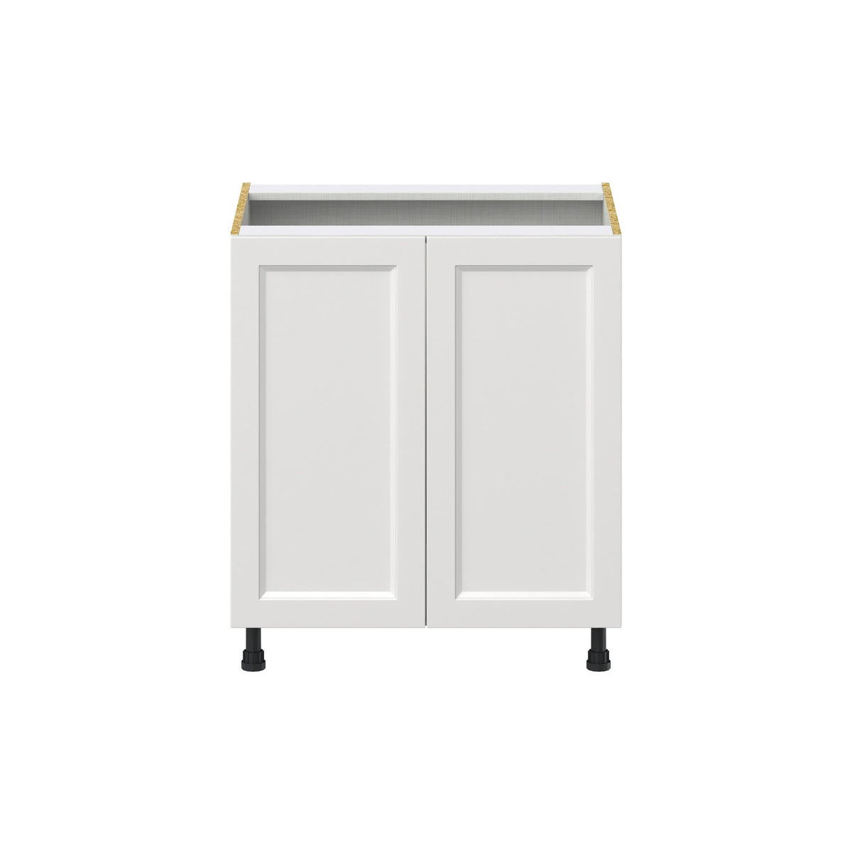 Hugo&Borg Riviera 30-in W x 34.5-in H x 24-in D Bright White Sink Base Fully Assembled Cabinet (Recessed Panel Shaker Style)