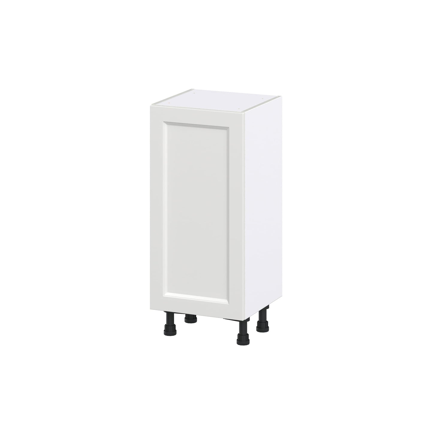 Hugo&Borg Riviera 15-in W x 34.5-in H x 14-in D Bright White Base Fully Assembled Cabinet (Recessed Panel Shaker Door Style)