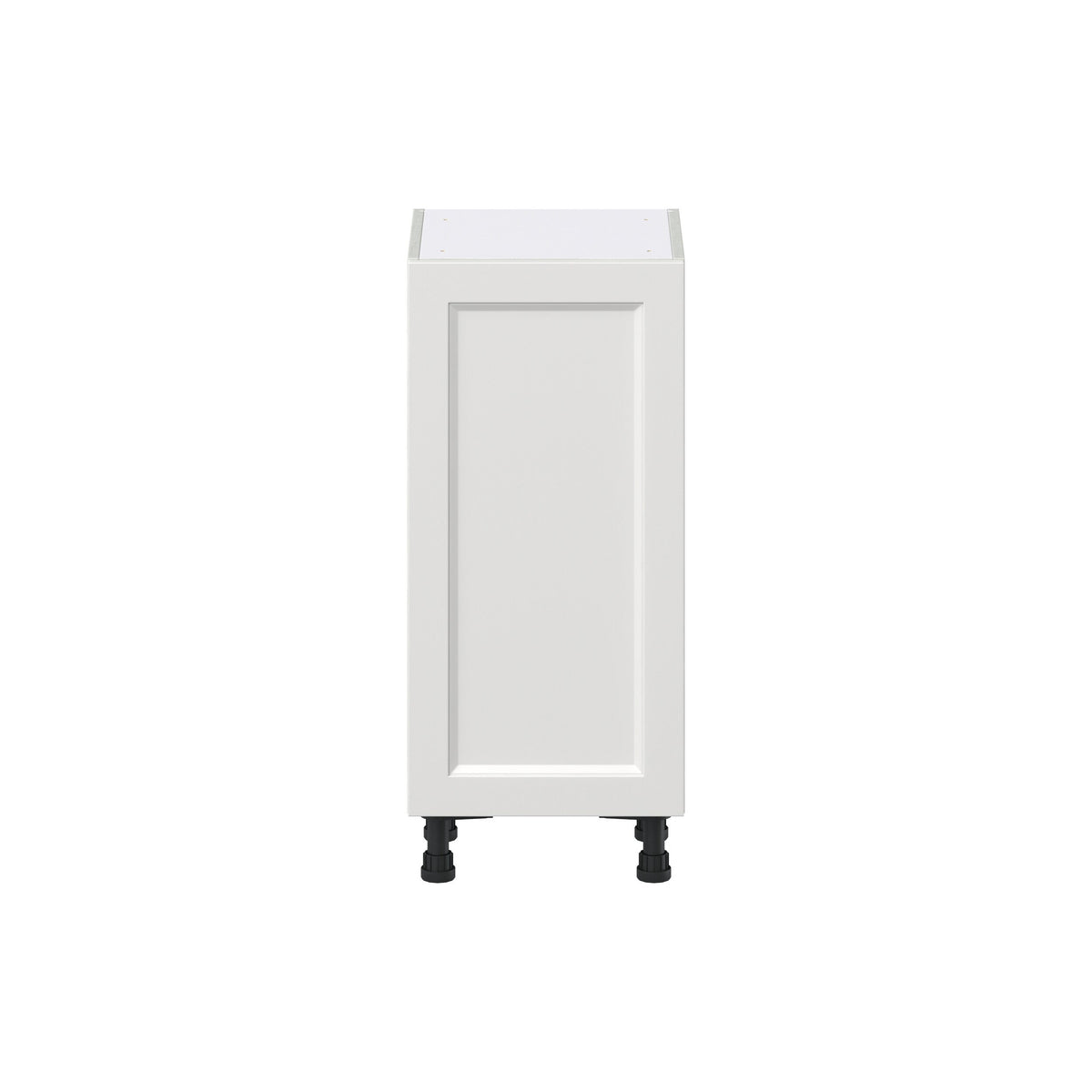 Hugo&Borg Riviera 15-in W x 34.5-in H x 14-in D Bright White Base Fully Assembled Cabinet (Recessed Panel Shaker Door Style)
