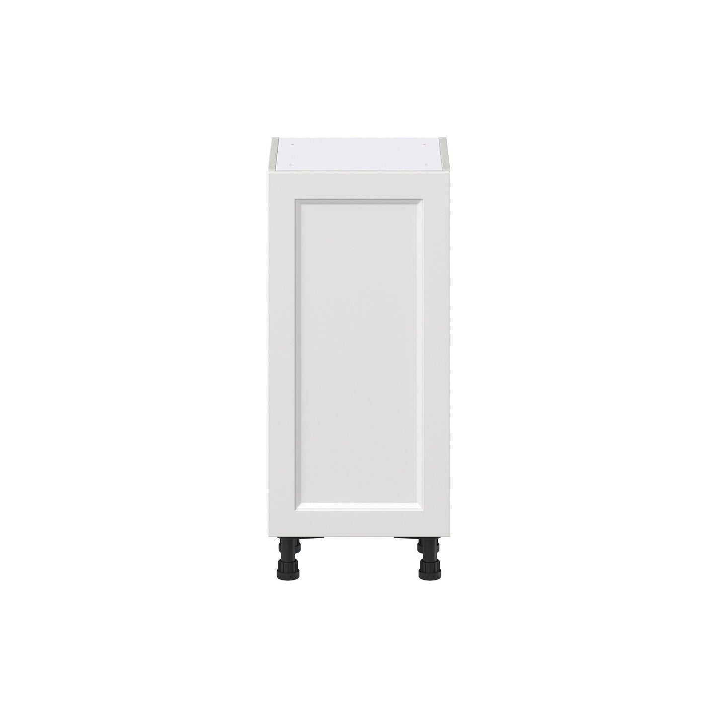 Hugo&Borg Riviera 15-in W x 34.5-in H x 14-in D Bright White Base Fully Assembled Cabinet (Recessed Panel Shaker Door Style)