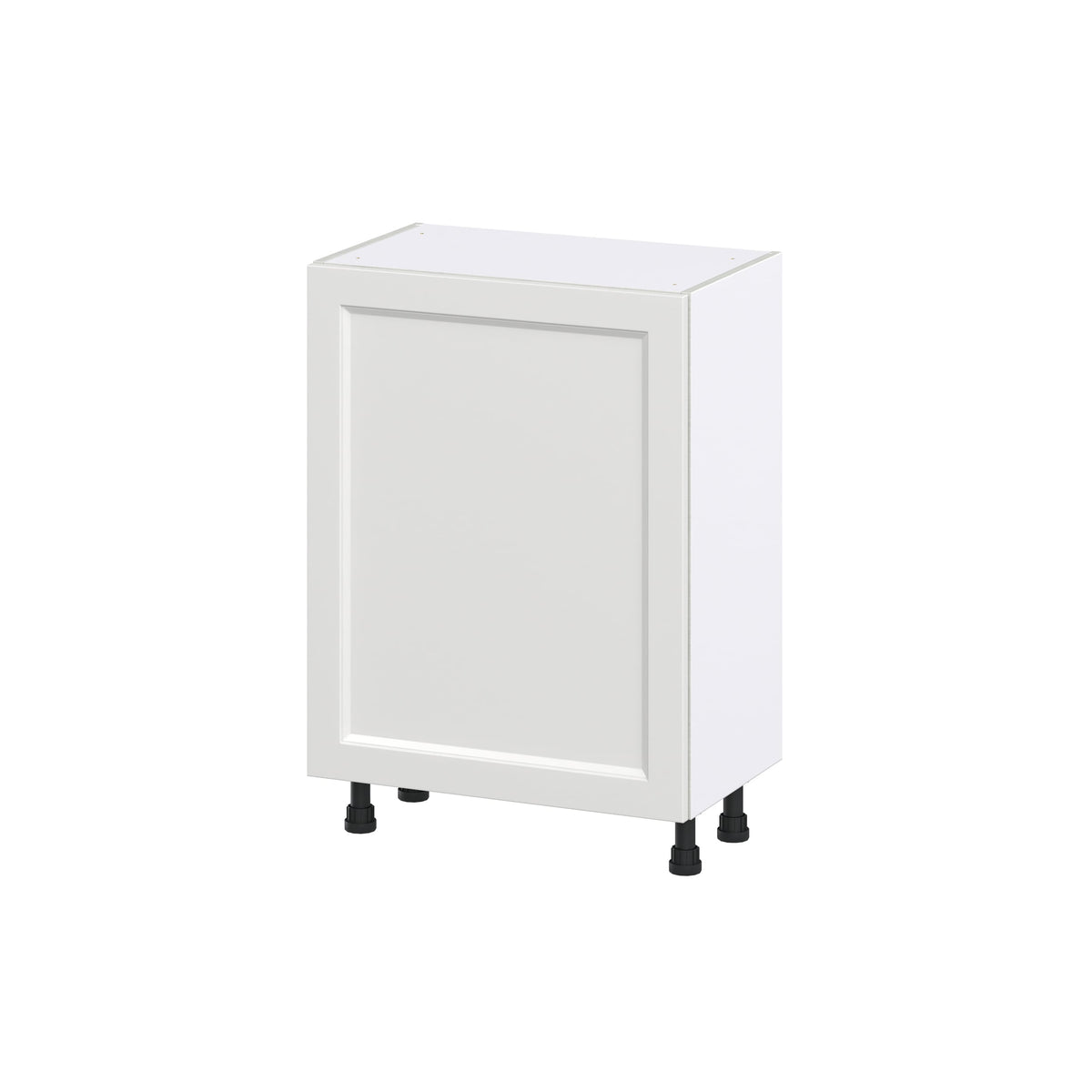 Hugo&Borg Riviera 24-in W x 34.5-in H x 14-in D Bright White Base Fully Assembled Cabinet (Recessed Panel Shaker Door Style)