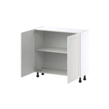 Hugo&Borg Riviera 36-in W x 34.5-in H x 14-in D Bright White Base Fully Assembled Cabinet (Recessed Panel Shaker Door Style)