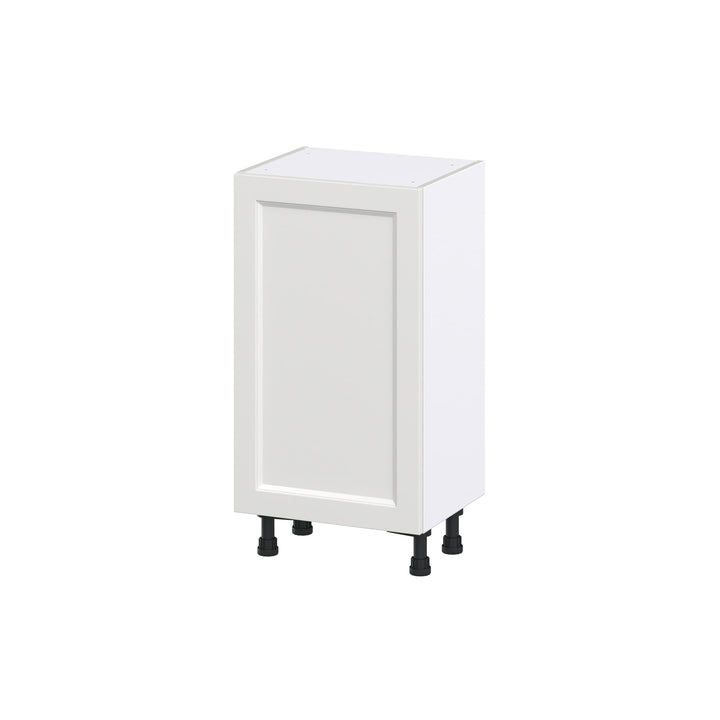 Hugo&Borg Riviera 18-in W x 34.5-in H x 14-in D Bright White 3-Drawers Base Fully Assembled Cabinet (Recessed Panel Shaker Style)