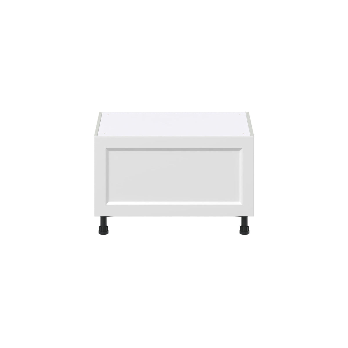 Hugo&Borg Riviera 30-in W x 19.5-in H x 24-in D Bright White 1-Drawer Base Fully Assembled Cabinet