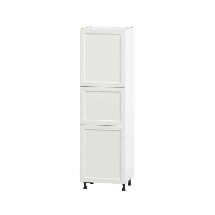 Hugo&Borg Riviera 24-in W x 84.5-in H x 24-in D Bright White Pantry Fully Assembled Cabinet (Recessed Panel Shaker Door Style)