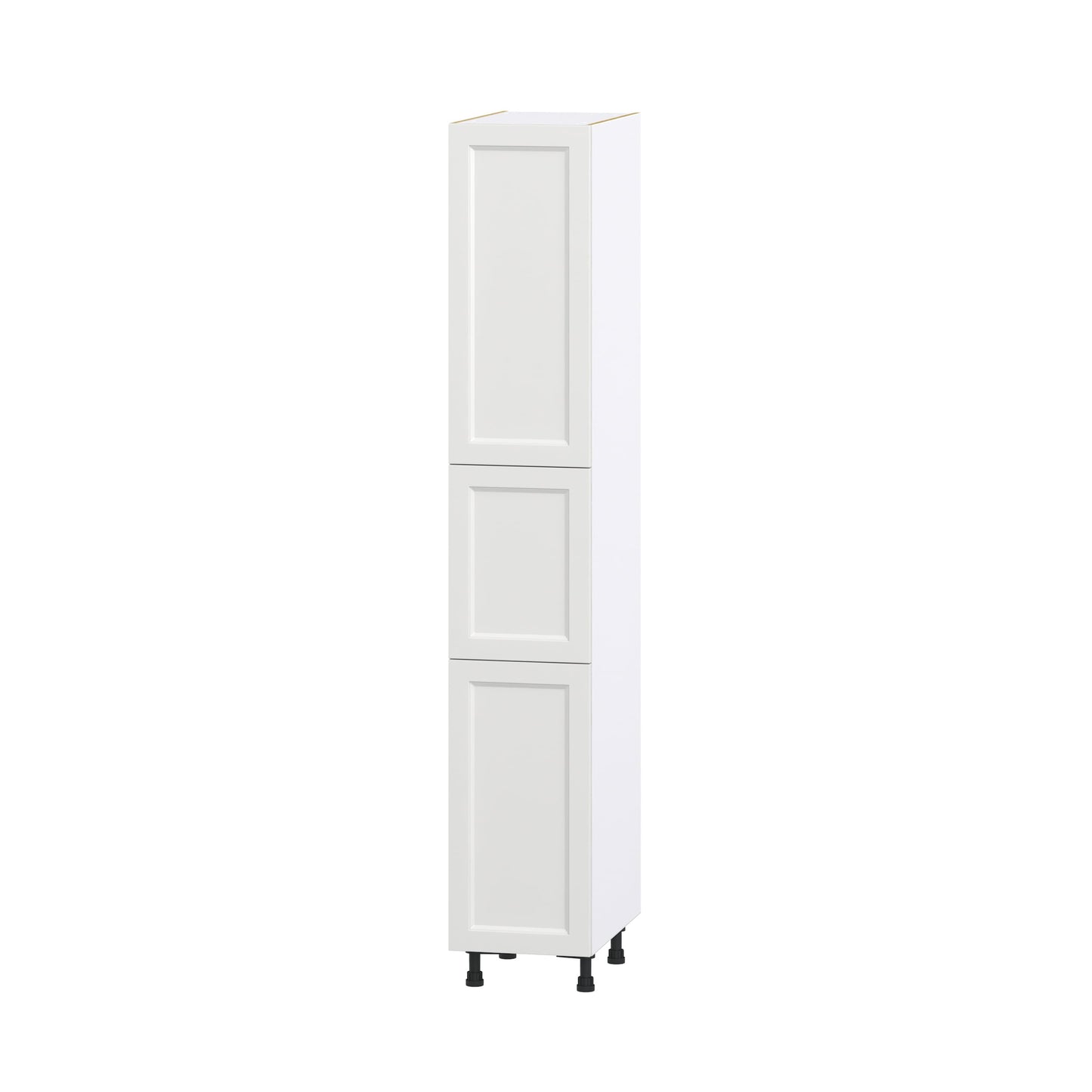 Hugo&Borg Riviera 15-in W x 89.5-in H x 24-in D Bright White Pantry Fully Assembled Cabinet (Recessed Panel Shaker Door Style)