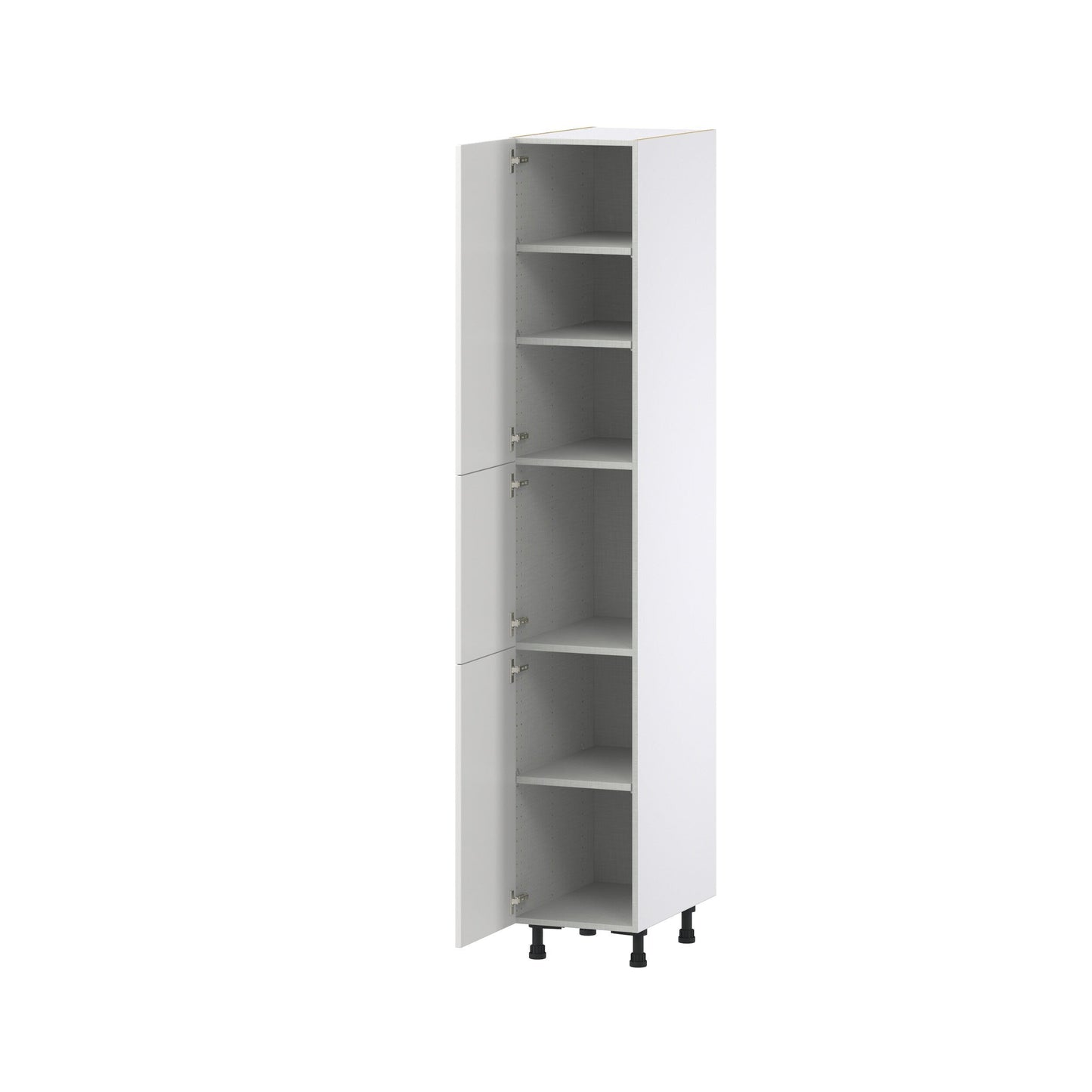 Hugo&Borg Riviera 15-in W x 89.5-in H x 24-in D Bright White Pantry Fully Assembled Cabinet (Recessed Panel Shaker Door Style)