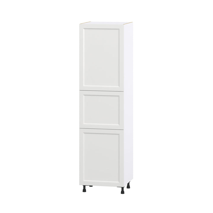 Hugo&Borg Riviera 24-in W x 89.5-in H x 24-in D Bright White Pantry Fully Assembled Cabinet (Recessed Panel Shaker Door Style)