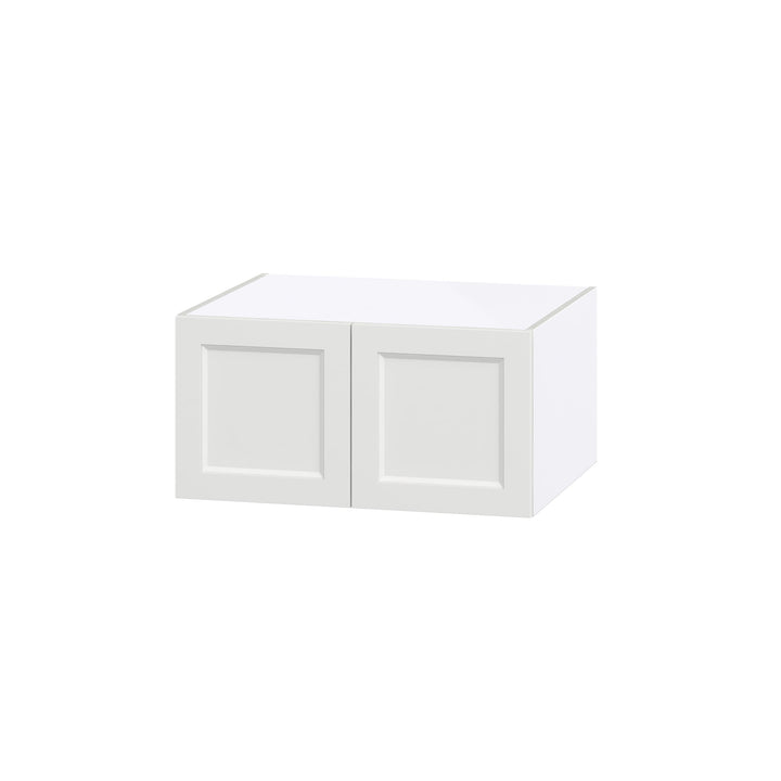 Hugo&Borg Riviera 30-in W x 15-in H x 24-in D Bright White Wall Fully Assembled Cabinet (Recessed Panel Shaker Door Style)