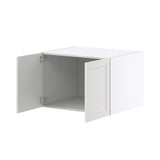 Hugo&Borg Riviera 30-in W x 20-in H x 24-in D Bright White Wall Fully Assembled Cabinet (Recessed Panel Shaker Door Style)