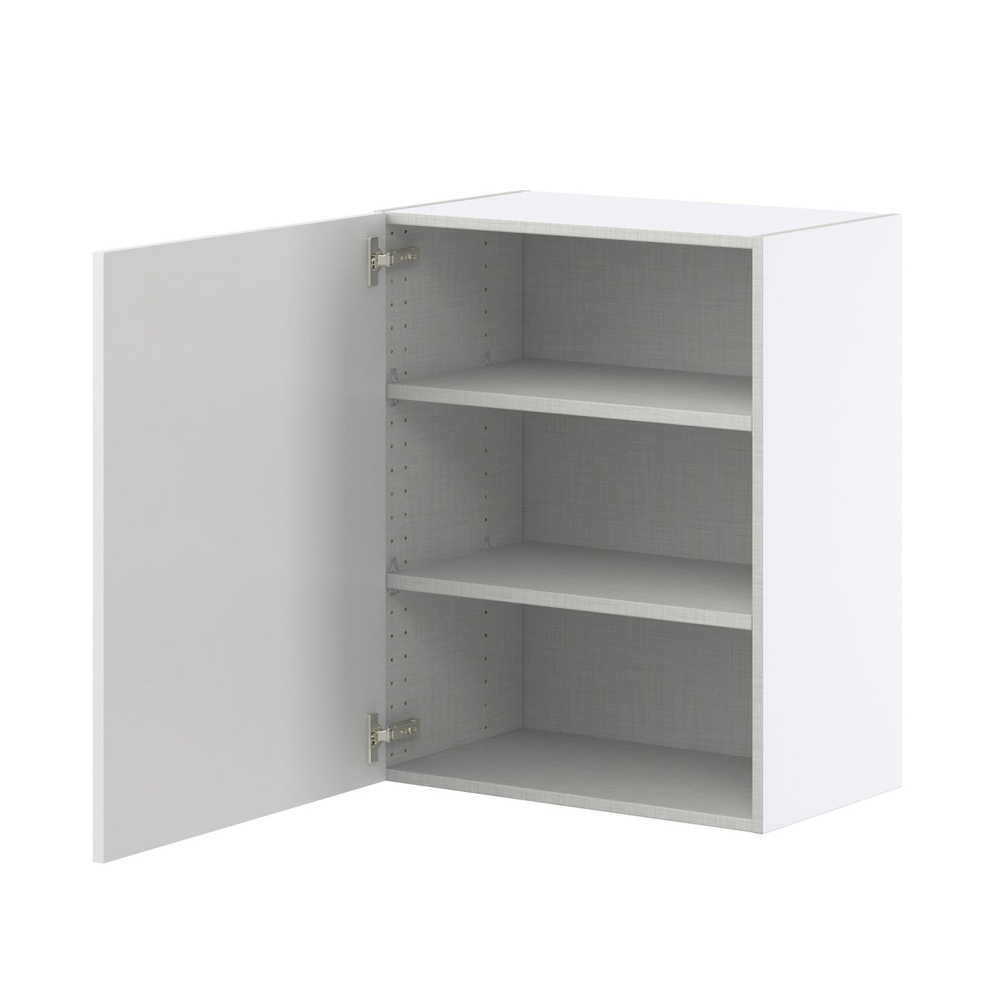 Hugo&Borg Riviera 24-in W x 30-in H x 14-in D Bright White Wall Fully Assembled Cabinet (Recessed Panel Shaker Door Style)
