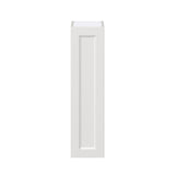 Hugo&Borg Riviera 9-in W x 35-in H x 14-in D Bright White Wall Fully Assembled Cabinet (Recessed Panel Shaker Door Style)