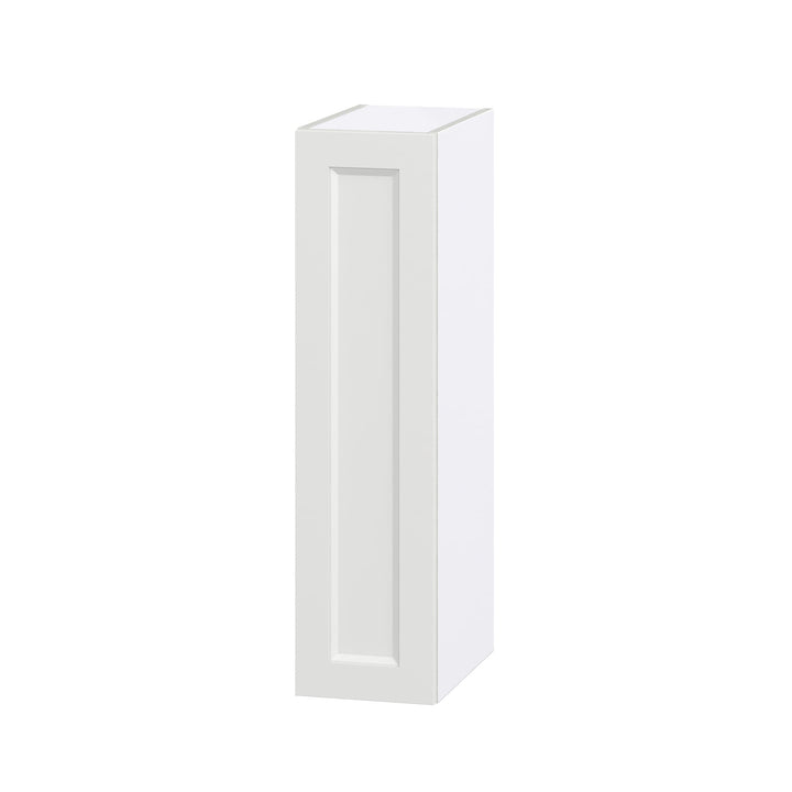 Hugo&Borg Riviera 9-in W x 35-in H x 14-in D Bright White Wall Fully Assembled Cabinet (Recessed Panel Shaker Door Style)