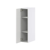 Hugo&Borg Riviera 9-in W x 35-in H x 14-in D Bright White Wall Fully Assembled Cabinet (Recessed Panel Shaker Door Style)
