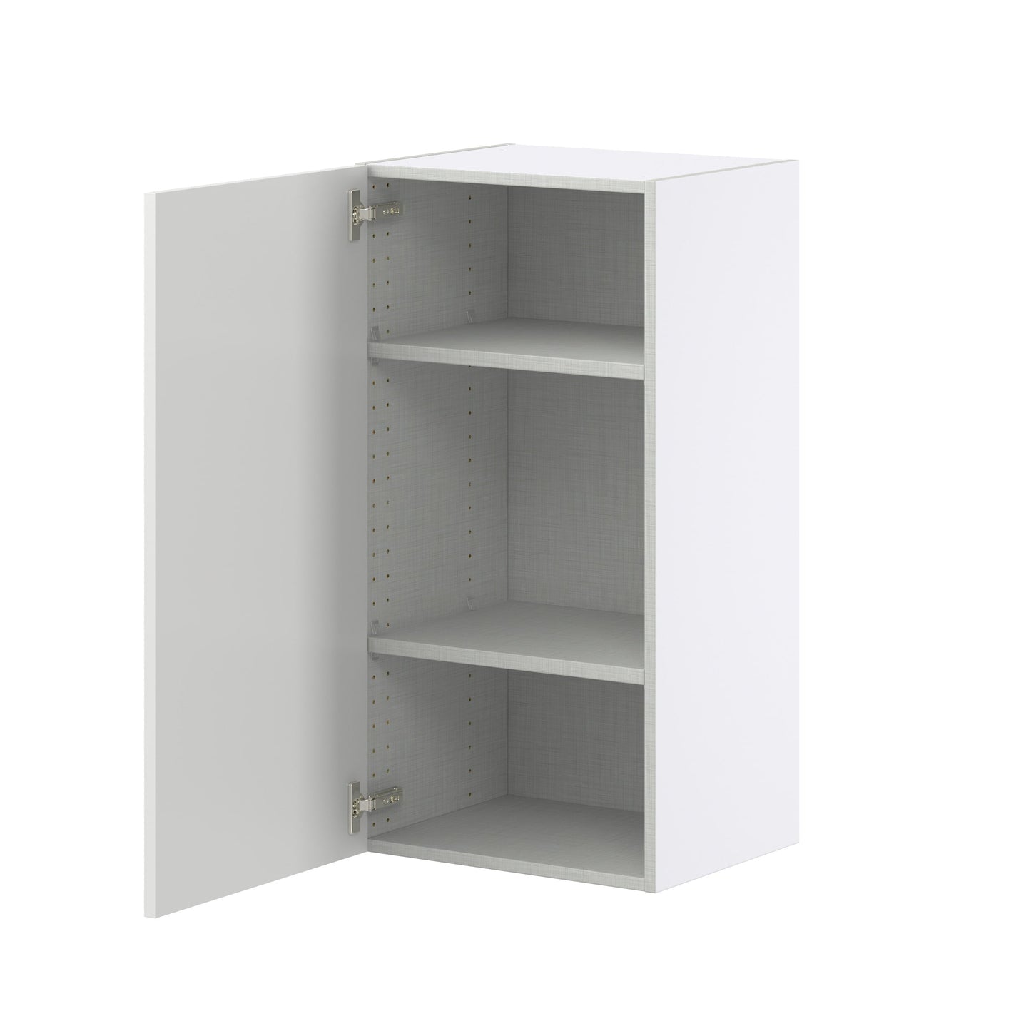 Hugo&Borg Riviera 18-in W x 35-in H x 14-in D Bright White Wall Fully Assembled Cabinet (Recessed Panel Shaker Door Style)