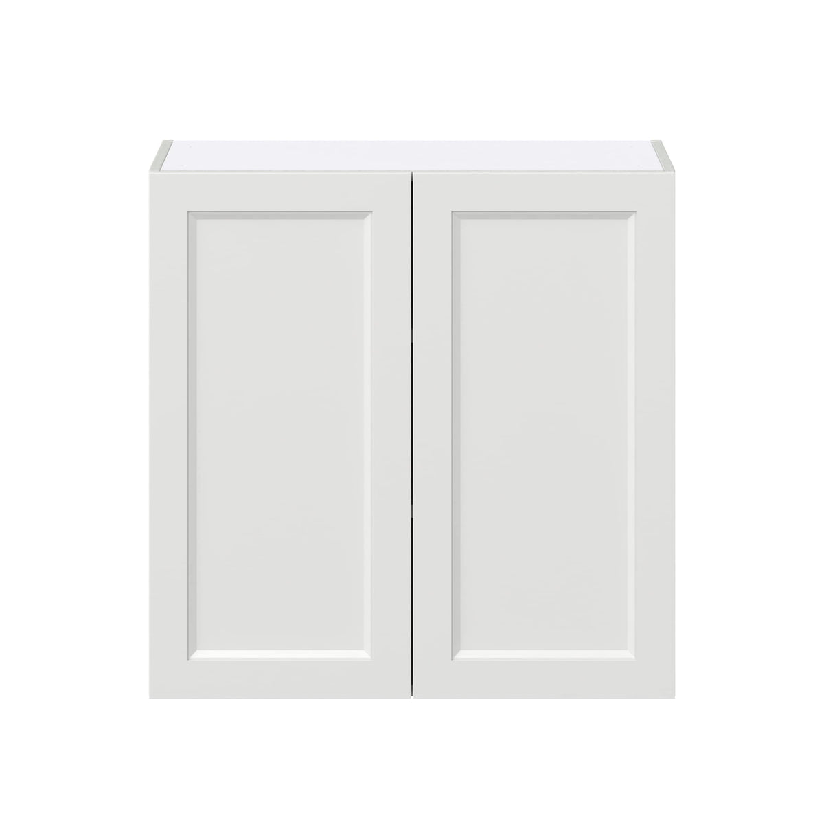 Hugo&Borg Riviera 30-in W x 30-in H x 14-in D Bright White Wall Fully Assembled Cabinet (Recessed Panel Shaker Door Style)