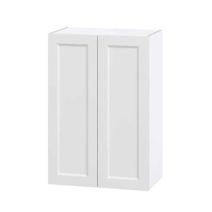 Hugo&Borg Riviera 24-in W x 35-in H x 14-in D Bright White Wall Fully Assembled Cabinet (Recessed Panel Shaker Door Style)