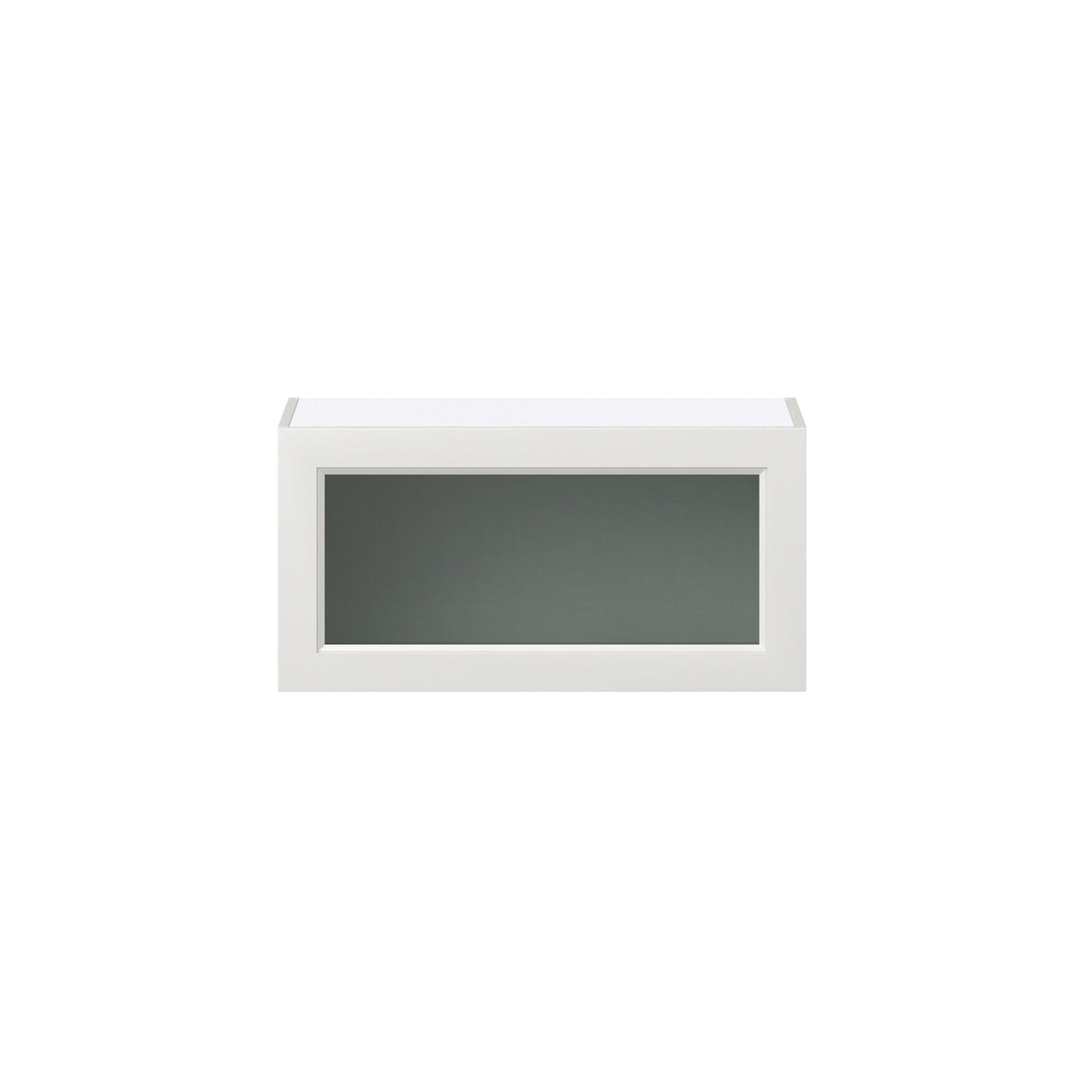 Hugo&Borg Riviera 30-in W x 15-in H x 14-in D Bright White Wall Fully Assembled Cabinet (Glass Panel Shaker Door Style)