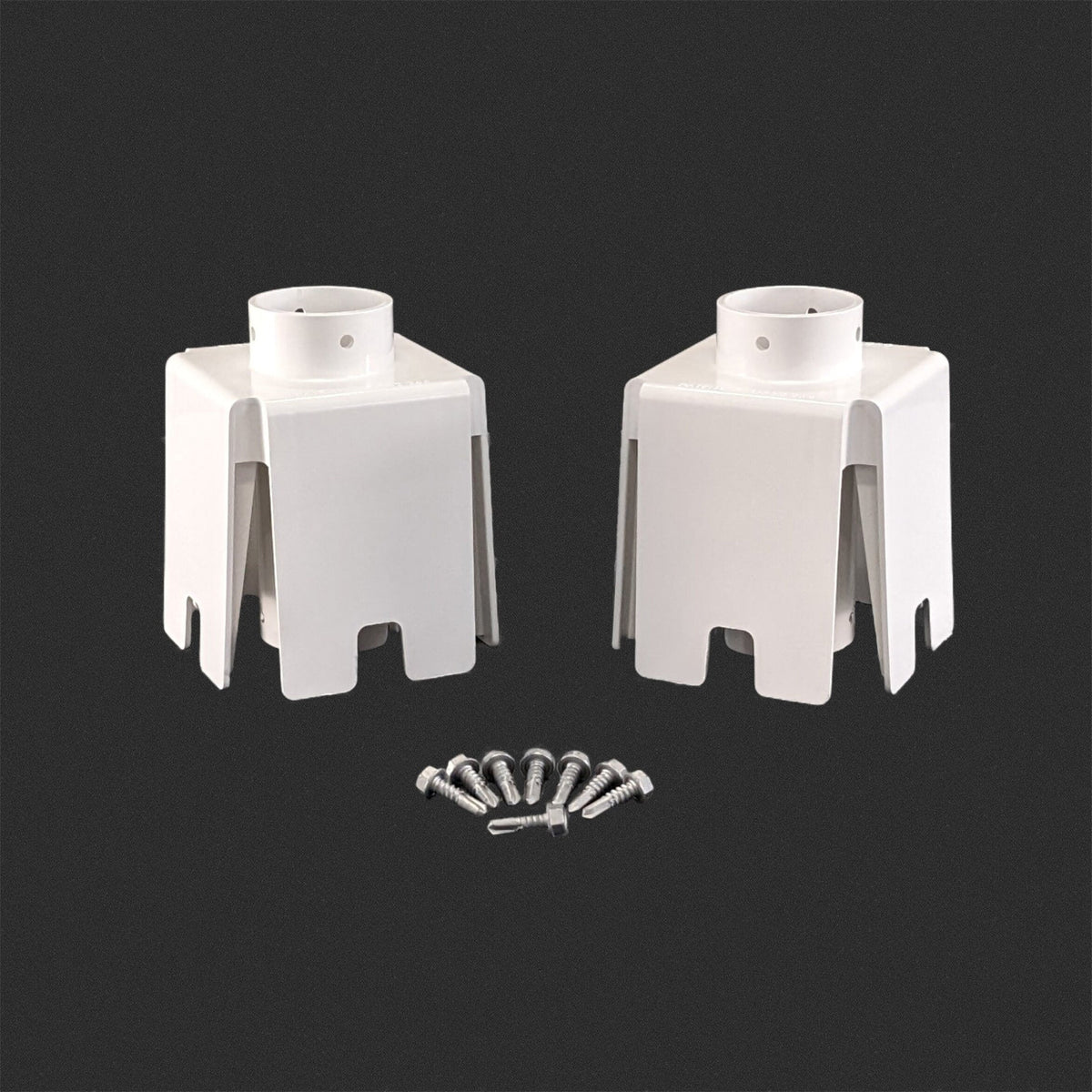 The Rook White PVC For Vinyl Fence 2-Pack