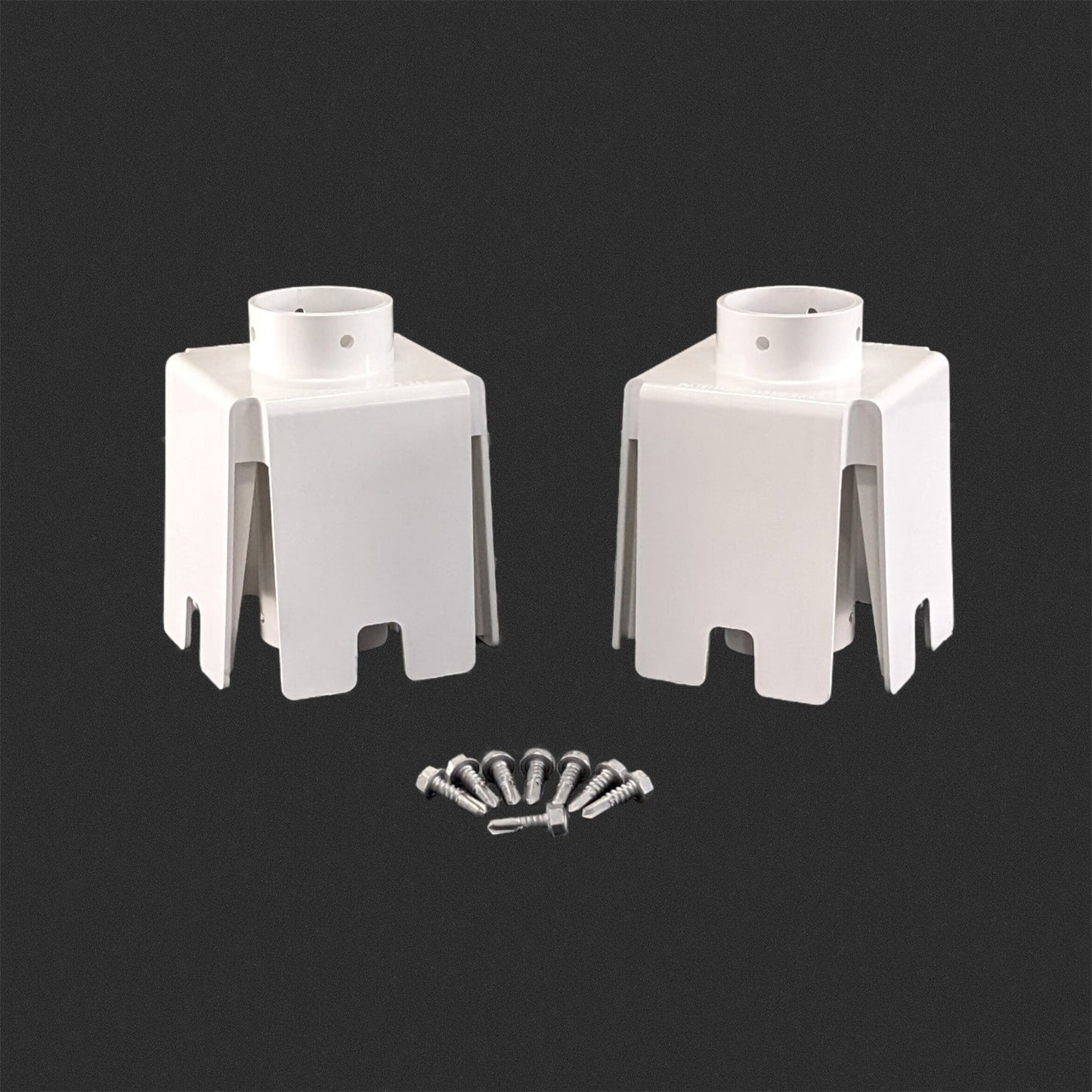 The Rook White PVC For Vinyl Fence 2-Pack