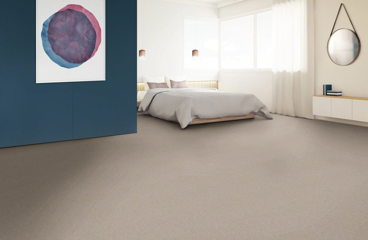 STAINMASTER Essentials Blue Diamonds III 12-ft Dreamy Textured Carpet Sample (Interior)