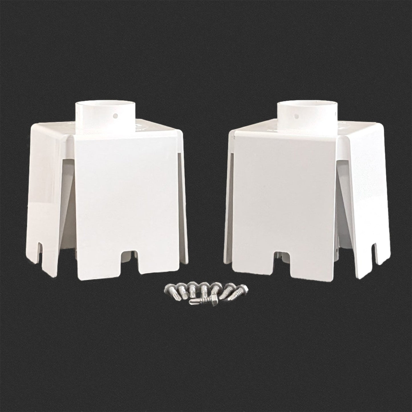 The Rook White PVC For Vinyl Fence 2-Pack