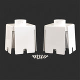 The Rook White PVC For Vinyl Fence 2-Pack