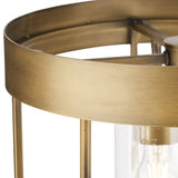 Progress Lighting Burgess 5-Light Aged Bronze Rustic Seeded Glass Cylinder Medium Hanging Pendant Light