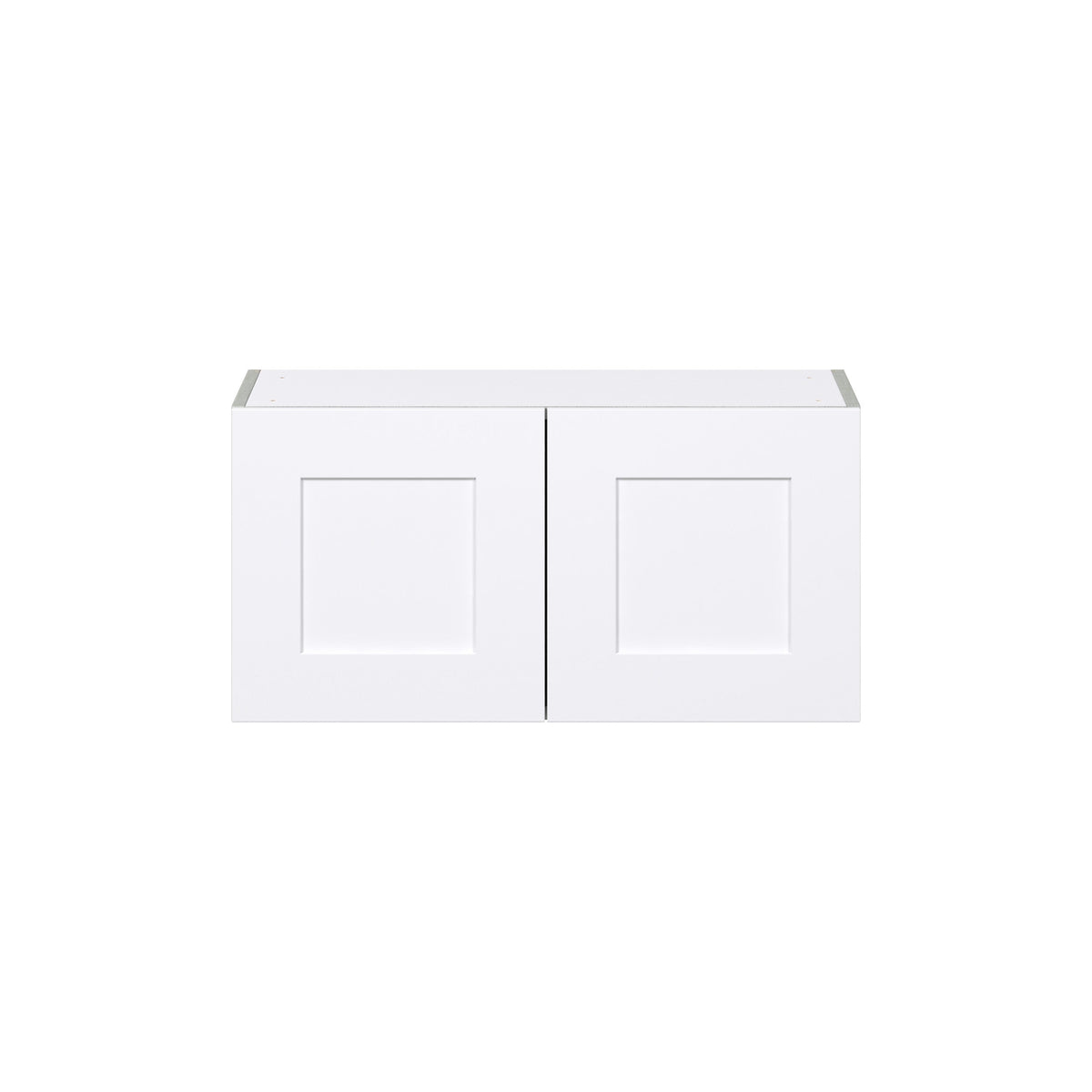 Hugo&Borg Jolie 30-in W x 15-in H x 14-in D Warm White Wall Fully Assembled Cabinet (Flat Panel Shaker Door Style)