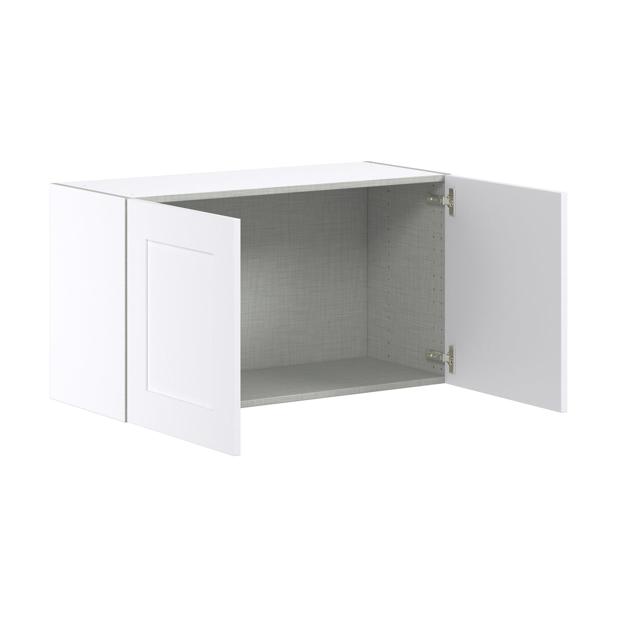 Hugo&Borg Jolie 36-in W x 20-in H x 14-in D Warm White Wall Fully Assembled Cabinet (Flat Panel Shaker Door Style)