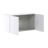 Hugo&Borg Jolie 36-in W x 20-in H x 14-in D Warm White Wall Fully Assembled Cabinet (Flat Panel Shaker Door Style)