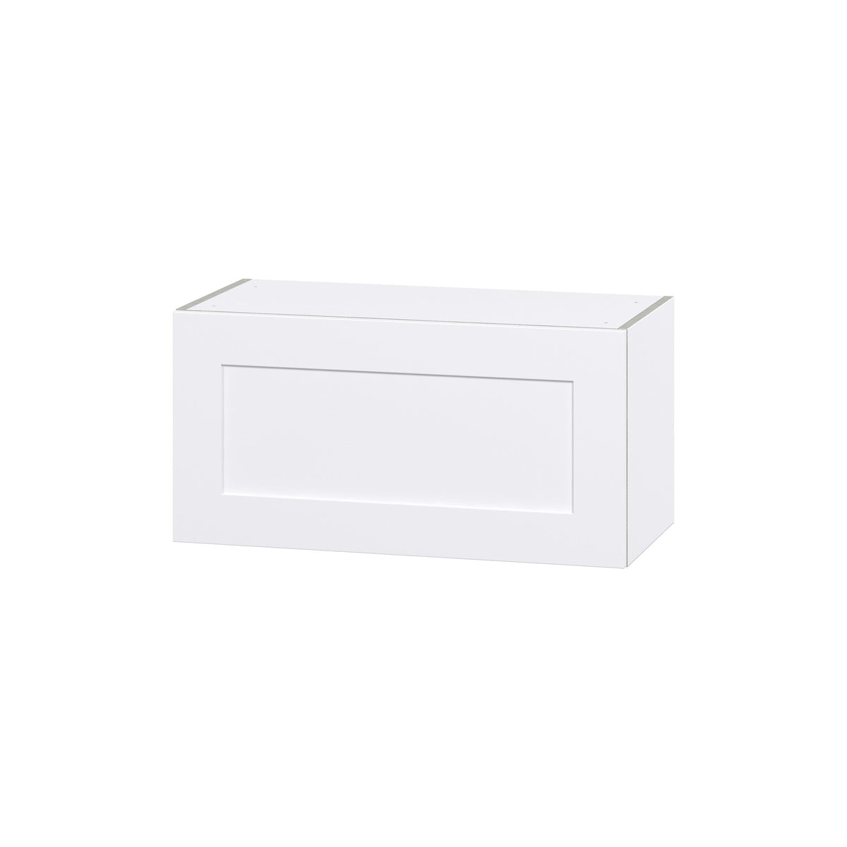 Hugo&Borg Jolie 30-in W x 15-in H x 14-in D Warm White Wall Fully Assembled Cabinet (Flat Panel Shaker Door Style)