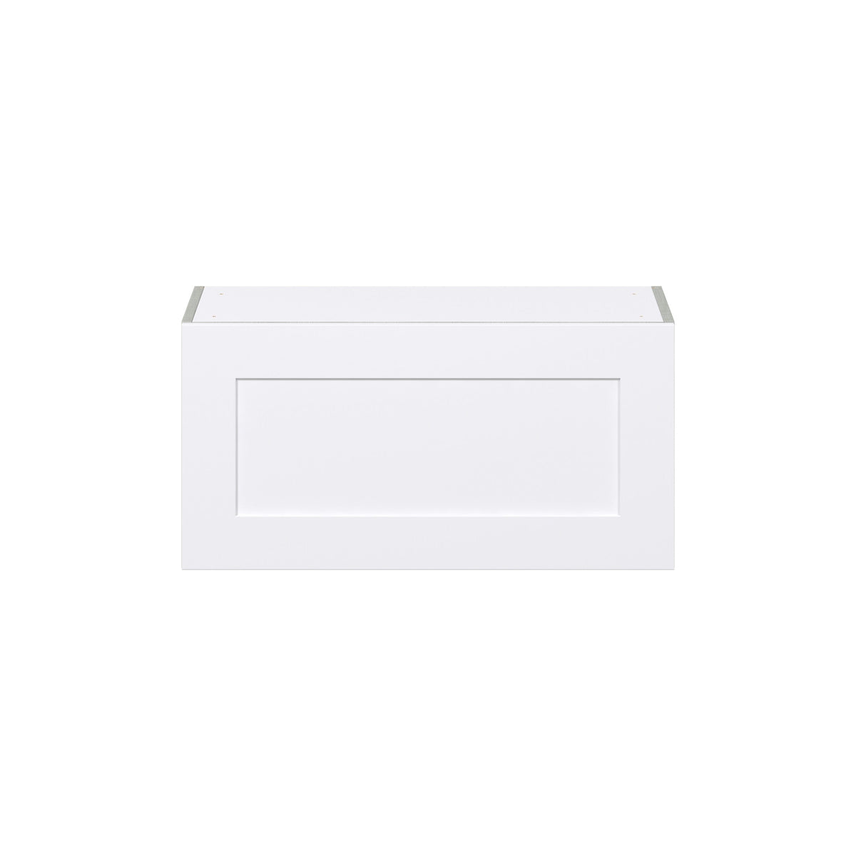 Hugo&Borg Jolie 30-in W x 15-in H x 14-in D Warm White Wall Fully Assembled Cabinet (Flat Panel Shaker Door Style)