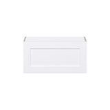 Hugo&Borg Jolie 30-in W x 15-in H x 14-in D Warm White Wall Fully Assembled Cabinet (Flat Panel Shaker Door Style)
