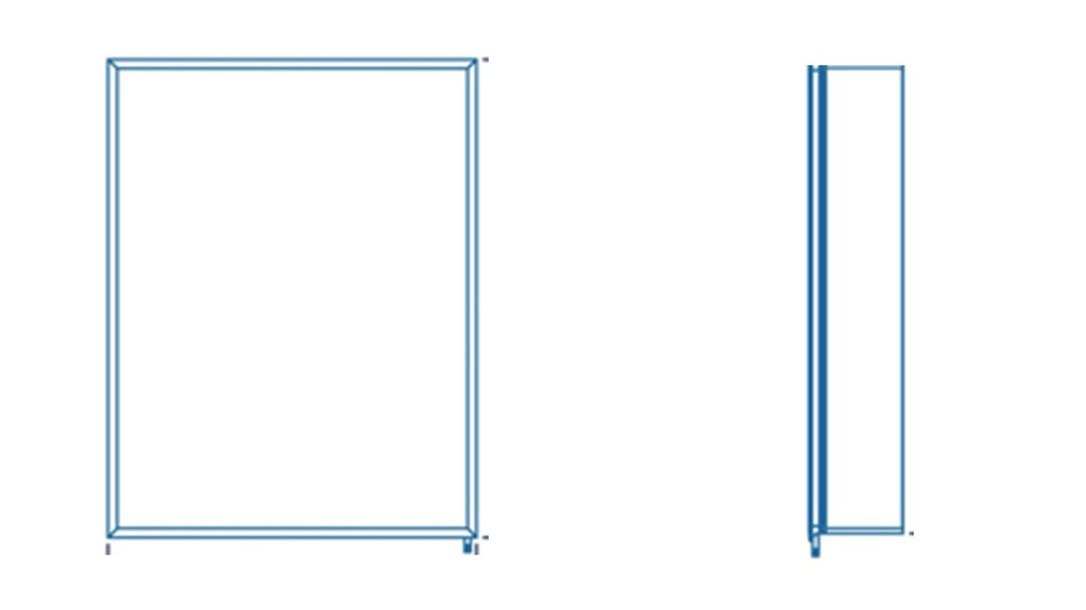 Croydex 15-in x 25-in Surface/Recessed Mount Silver Mirrored Soft Close Medicine Cabinet