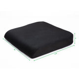 Black Large Seat Cushion with Carry Handle and Anti Slip Memory Foam Cushion Removable and Washable Cover - Super Arbor