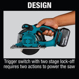 18-Volt 5-3/8 in. 5.0 Ah LXT Lithium-Ion Cordless Metal Cutting Saw Kit with Electric Brake and Chip Collector - Super Arbor
