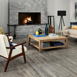Mohawk ForeverStyle Gray Marble Porcelain Bullnose Trim Tile (3-in x 12-in)