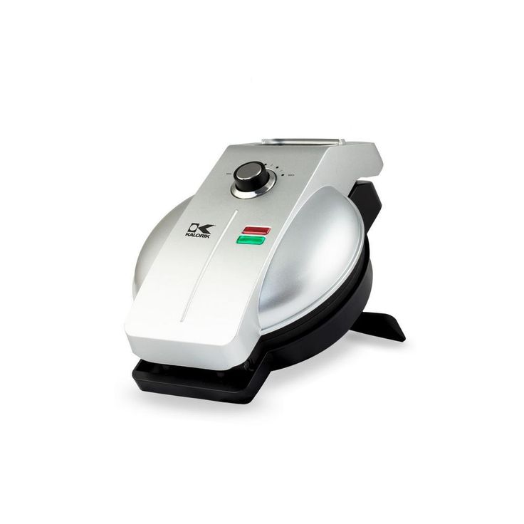 Easy Pour Single Waffle Black Belgian Waffle Maker