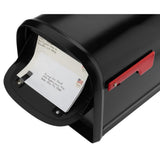 Oasis 360 Locking Parcel Mailbox with 2-Access Doors Black - Super Arbor