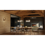 Progress Lighting Burgess 4-Light Bronze Craftsman Chandelier
