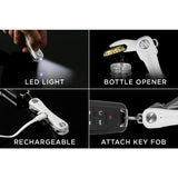 Pro Compact Multiple Key Holder with Tile Smart Location in White - Super Arbor