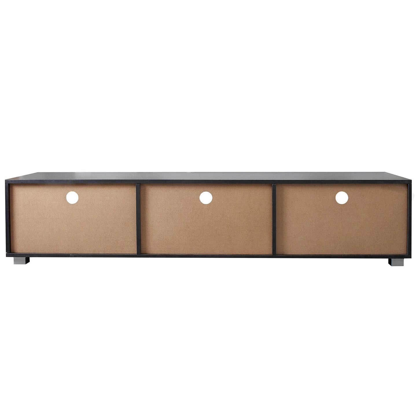 GZMR Black TV Stand for 70-in TV Stands Modern/Contemporary Black TV Cabinet (Accommodates TVs up to 70-in)