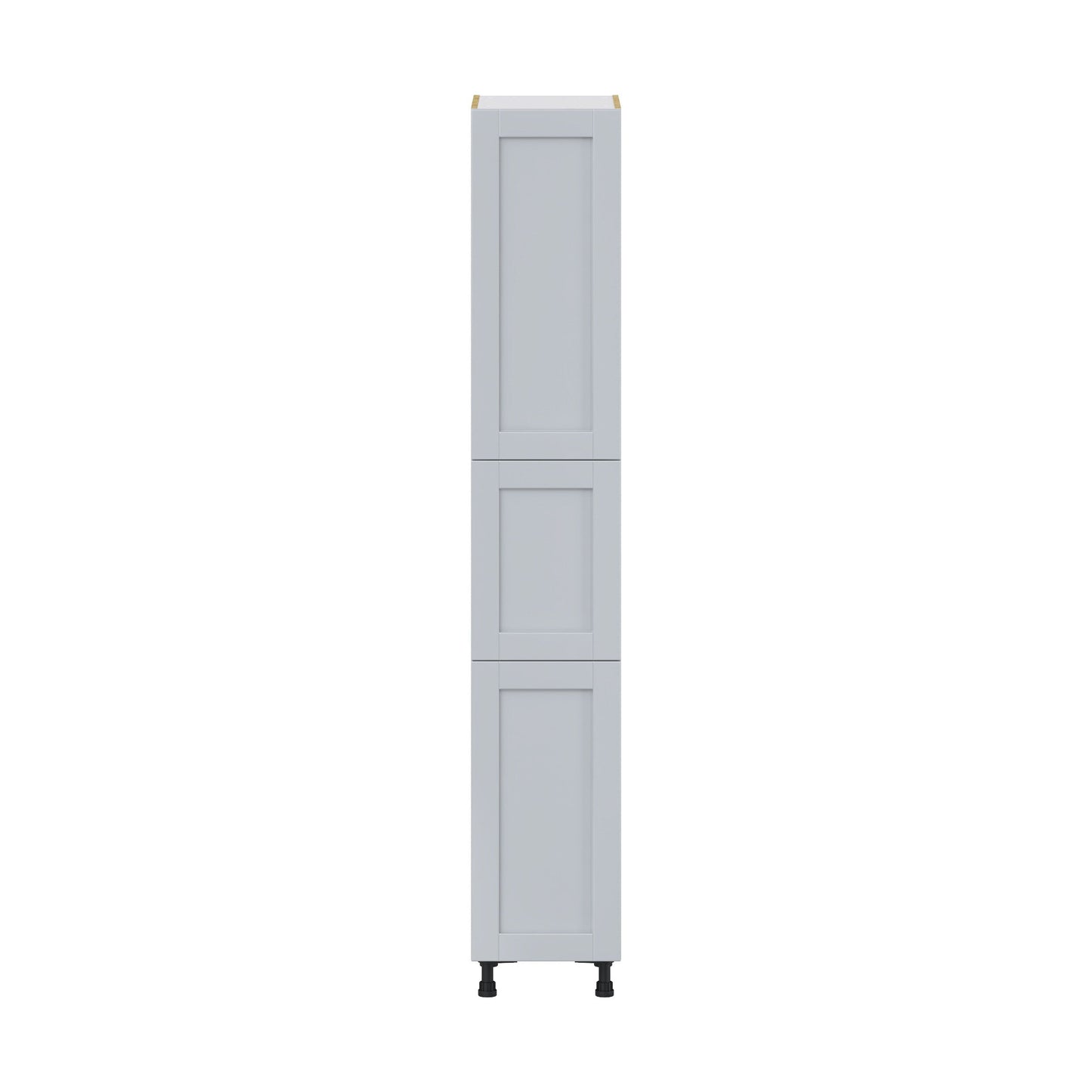 Hugo&Borg Charlesberg 15-in W x 89.5-in H x 24-in D Gray Pantry Fully Assembled Cabinet (Flat Panel Shaker Door Style)
