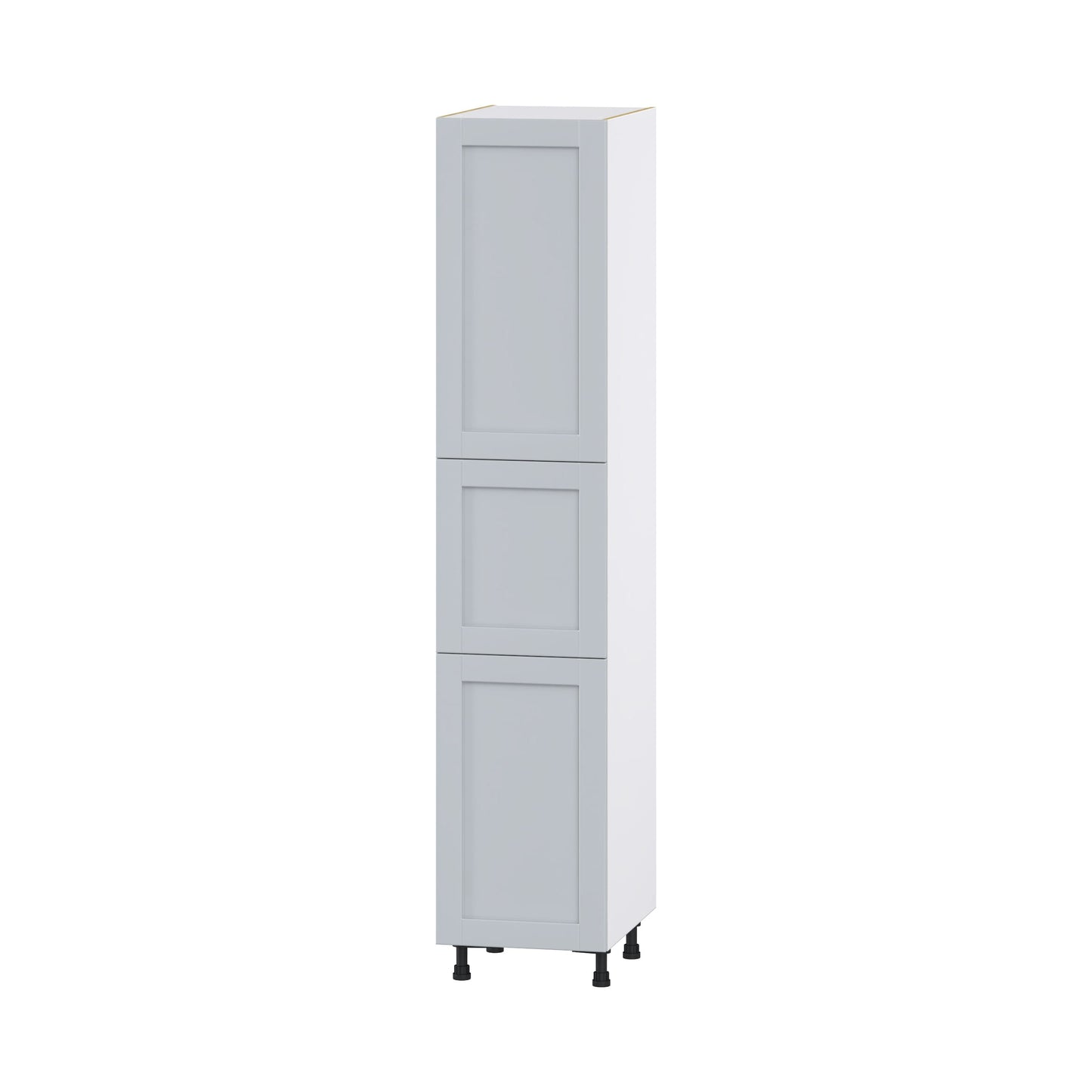 Hugo&Borg Charlesberg 18-in W x 89.5-in H x 24-in D Gray Pantry Fully Assembled Cabinet (Flat Panel Shaker Door Style)