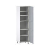 Hugo&Borg Charlesberg 24-in W x 89.5-in H x 24-in D Gray Pantry Fully Assembled Cabinet (Flat Panel Shaker Door Style)