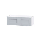 Hugo&Borg Charlesberg 30-in W x 10-in H x 14-in D Gray Wall Fully Assembled Cabinet (Flat Panel Shaker Door Style)