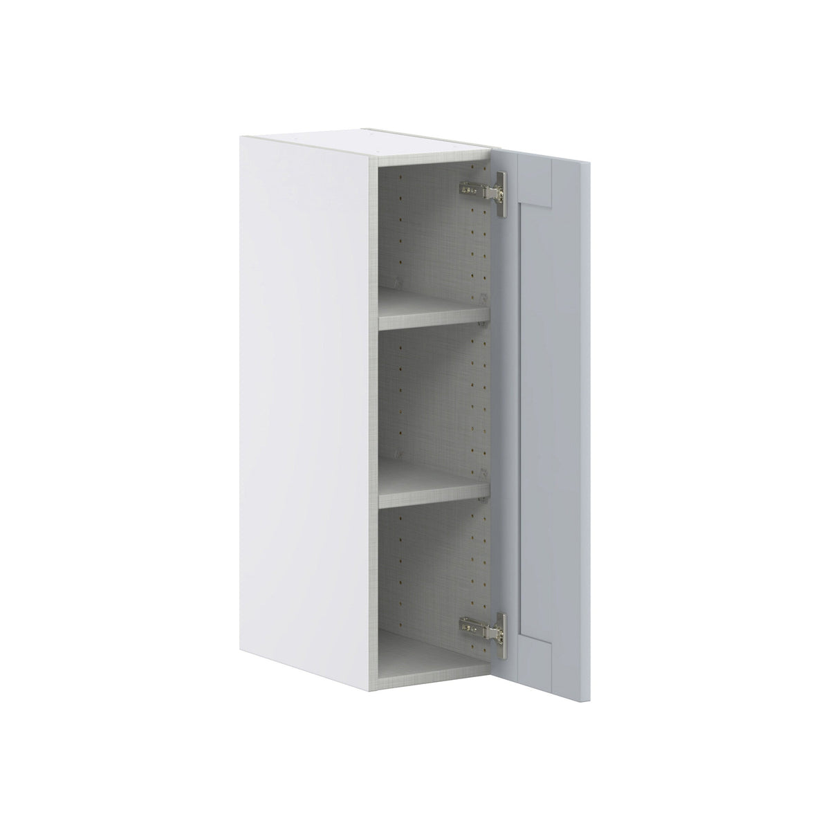 Hugo&Borg Charlesberg 9-in W x 30-in H x 14-in D Gray Wall Fully Assembled Cabinet (Flat Panel Shaker Door Style)