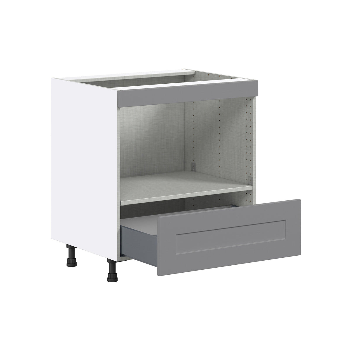 Hugo&Borg Beaumont 30-in W x 34.5-in H x 24-in D Slate Gray 1-Drawer Base Fully Assembled Cabinet